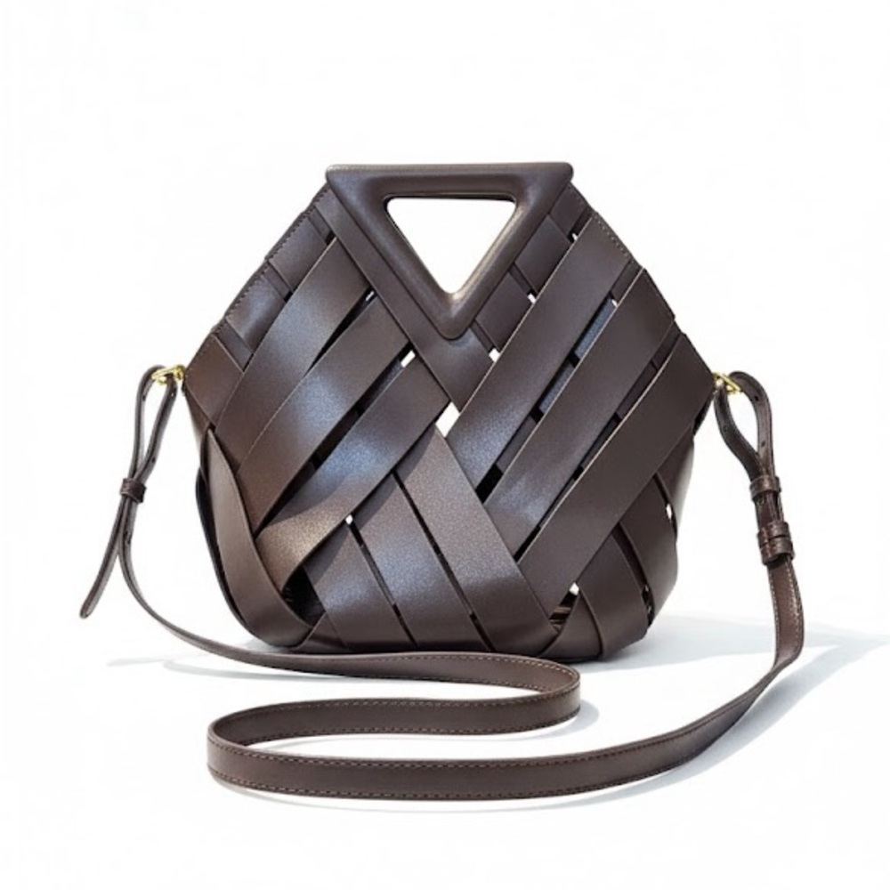 Elegant Dark Brown Crossbody Bag